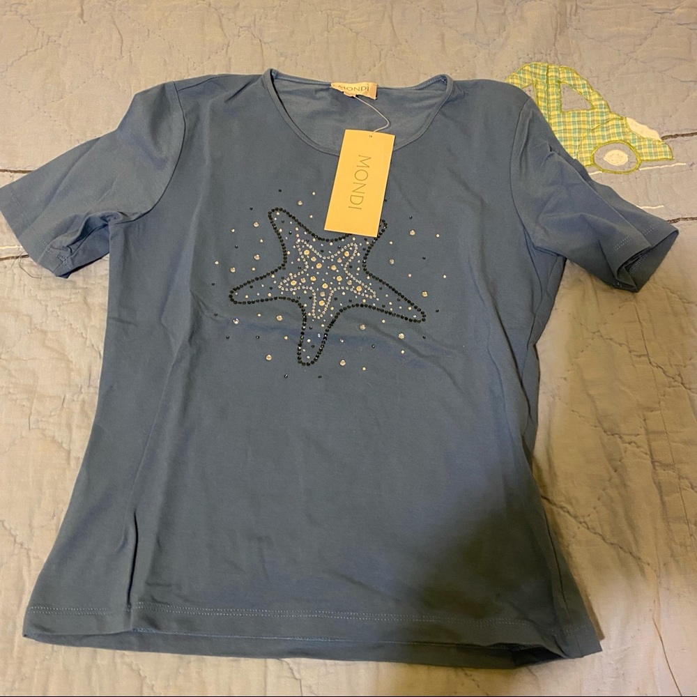 Mondi embellished star fish shirt